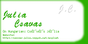 julia csavas business card